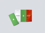 Trifold Brochure Mockup Top View Preview 2
