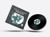 Vinyl Cover Mockup Flying View Preview 3