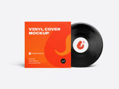 Vinyl Cover Mockup Front View Preview 2