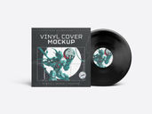 Vinyl Cover Mockup Front View Preview 3