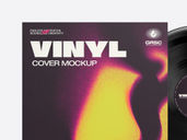 Vinyl Cover Mockup Front View Preview 4