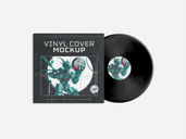 Vinyl Cover Mockup Top View Preview 3