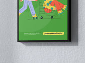 Wall Poster Fram Mockup Half Side View Preview 4