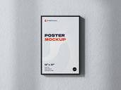 Wall Poster Frame Mockup Front View Preview 2