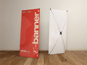 X Banner Mockup Back Half Side View Preview 2