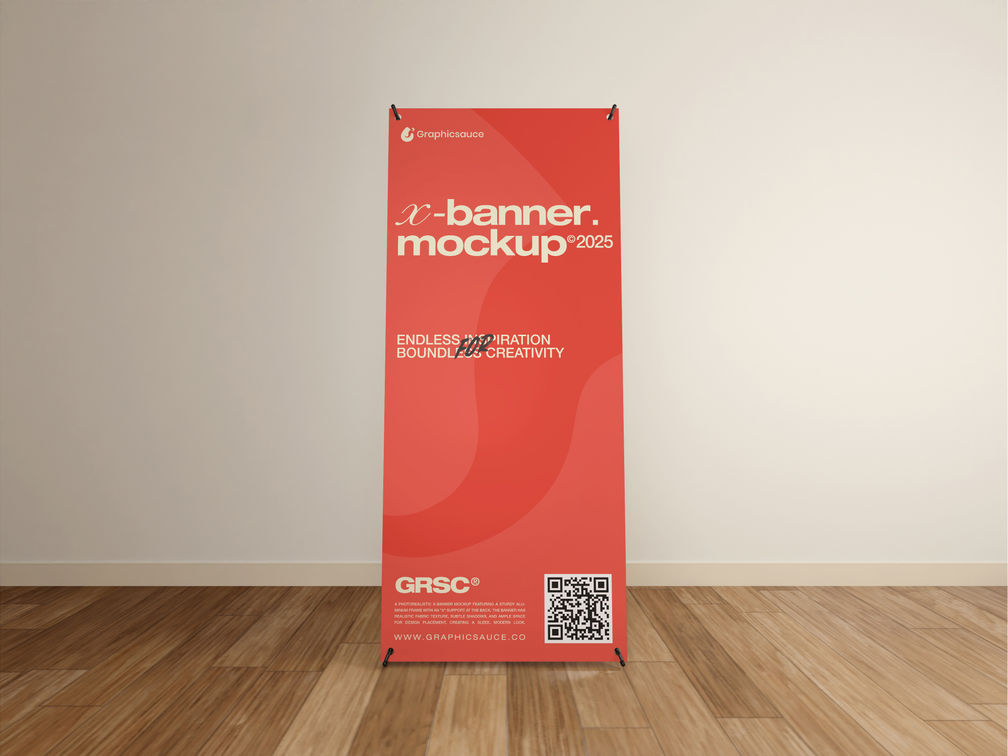 X Banner Mockup Front View Preview 1