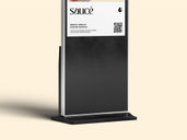 Digital Display Poster Mockup Half Side View Preview 5
