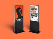Digital Display Poster Mockup Stack It View Preview 02