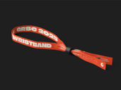 Fabric Wristband Mockup Back Half Side View Preview 2