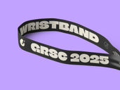 Fabric Wristband Mockup Back Half Side View Preview 4