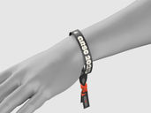 Fabric Wristband Mockup Flying View Preview 2