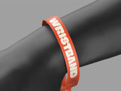 Fabric Wristband Mockup Flying View Preview 4