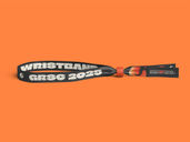 Fabric Wristband Mockup Front View Preview 2