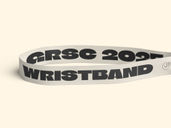 Fabric Wristband Mockup Front View Preview 4