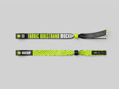 Fabric Wristband Mockup Top View Preview 3