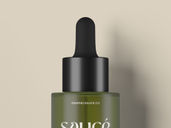 Frosted Glass Dropper Mockup Top View Preview 4