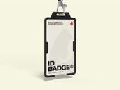 Lanyard Id Badge Mockup Half Side View Preview 5