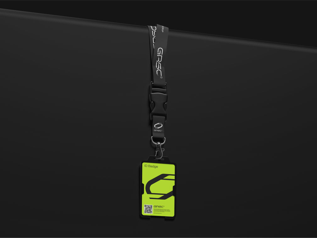 Lanyard Id Badge Mockup Low Angle View Preview 1