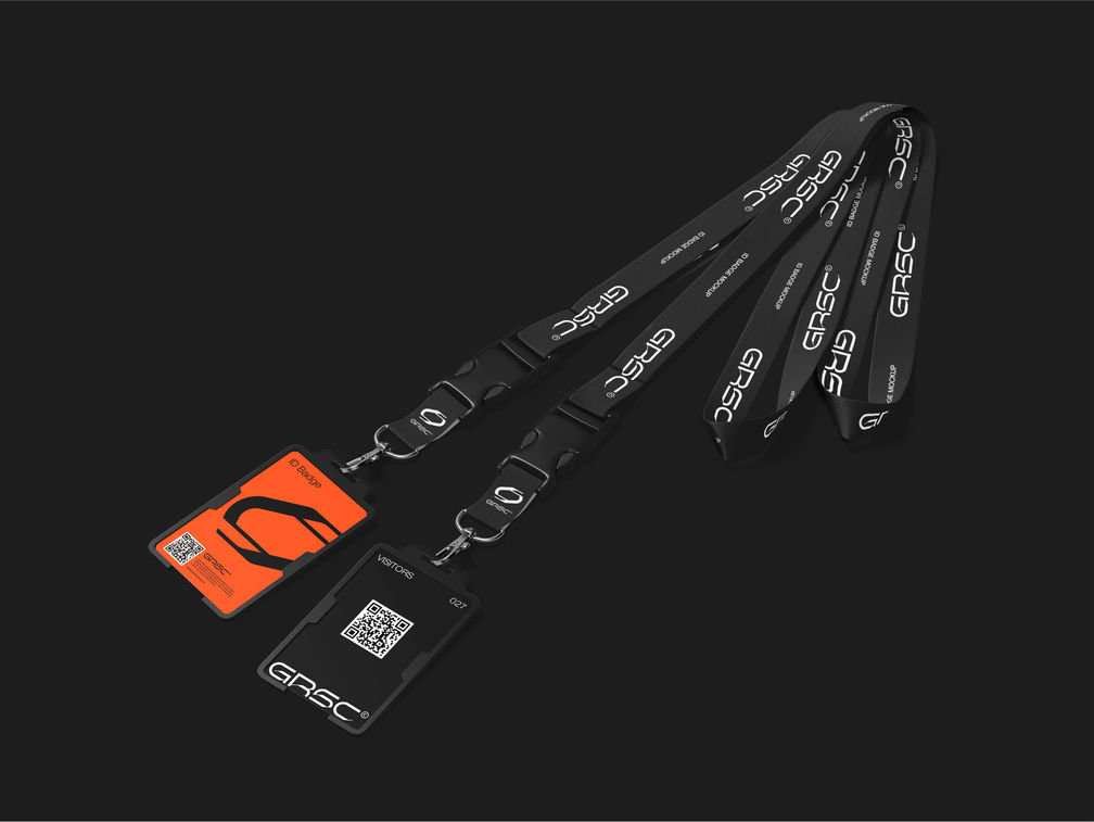 Lanyard Id Badge Mockup Stack It View Preview 1