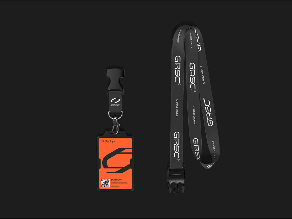 Lanyard Id Badge Mockup Top View Preview 1