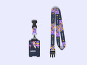 Lanyard Id Badge Mockup Top View Preview 3