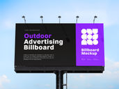 Outdoor Billboard Mockup Front View Preview 3