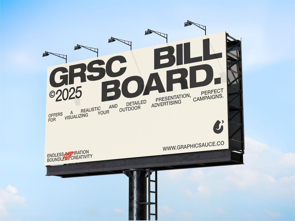 Outdoor Billboard Mockup Low Angle View Preview 1