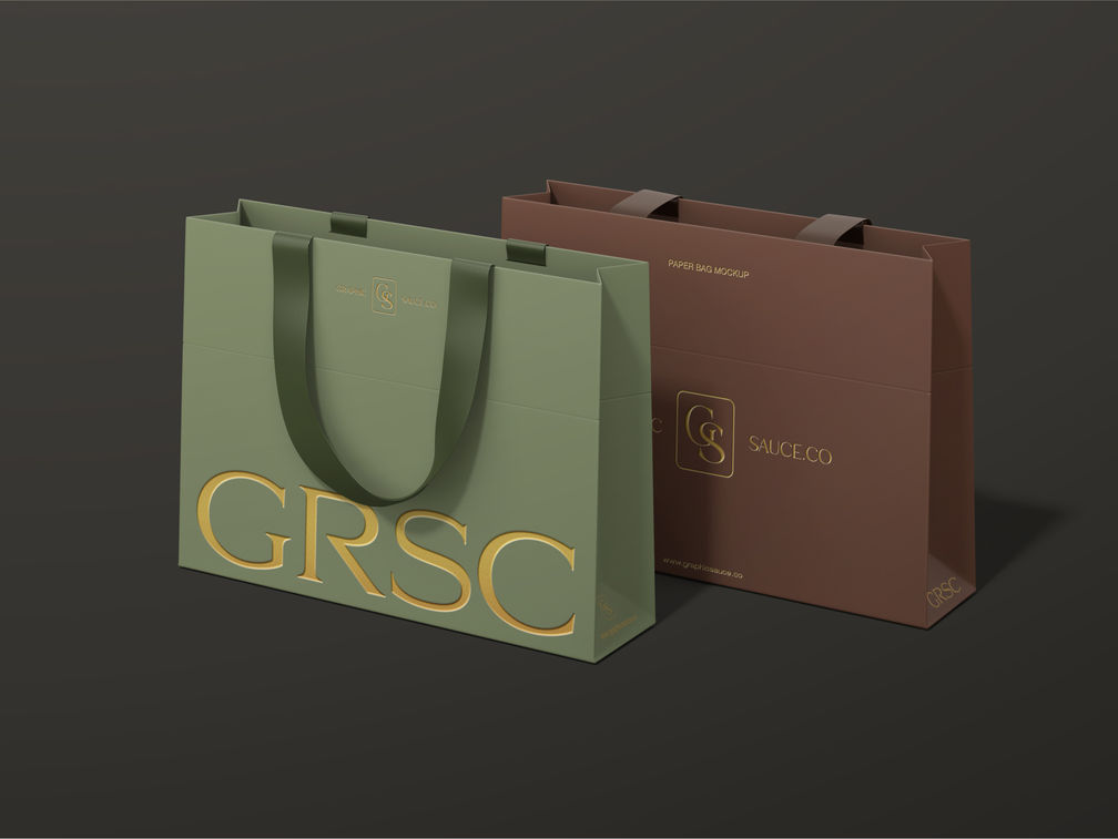 Paper Bag Mockup Stack It View Preview 1