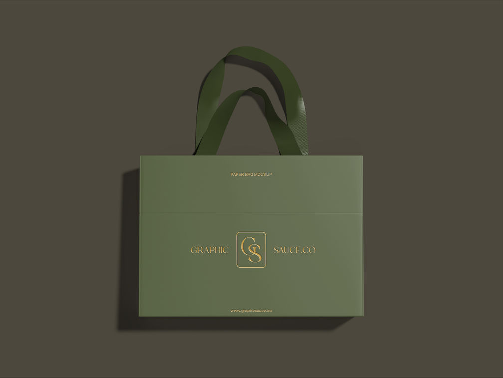 Paper Bag Mockup Top View Preview 1