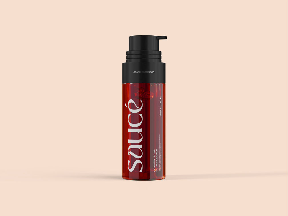 Serum Pump Bottle Mockup Front View Preview 1 1