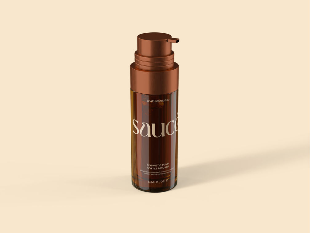 Serum Pump Bottle Mockup Isometric View Preview 1 1