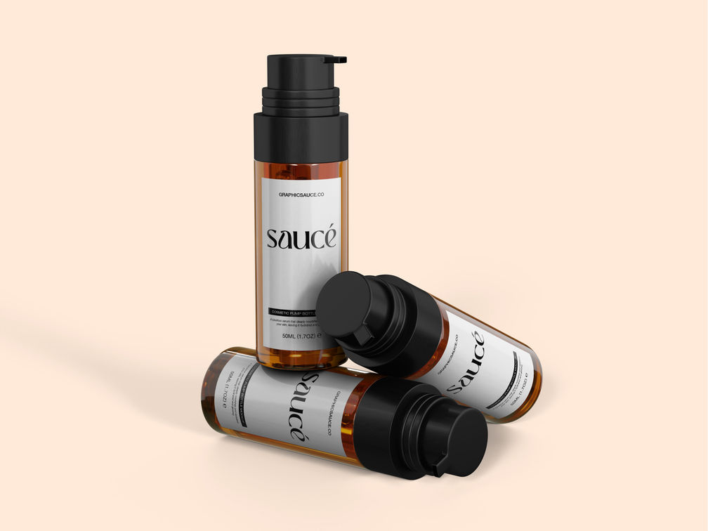 Serum Pump Bottle Mockup Stack It View Preview 1 1