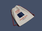 Drawstring Bag Mockup Isometric View Preview 3