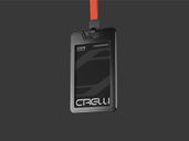 Id Badge Mockup Flying View Preview 2