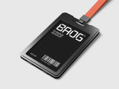 Id Badge Mockup Isometric View Preview 3