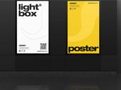 Light Box Poster Mockup Front View Preview 4