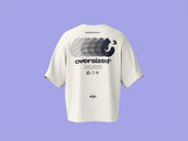Oversized Tshirt Mockup Back View Preview 2