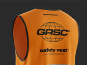Safety Vest Mockup Back Half Side View Preview 4