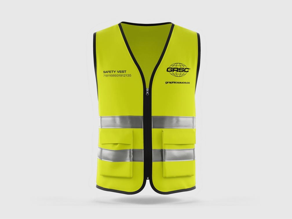 Safety Vest Mockup Front View Preview 1