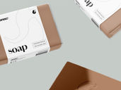 Soap Packaging Mockup Flying View Preview 4