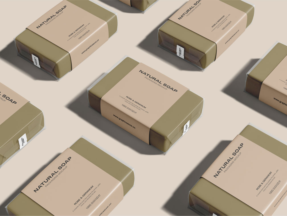 Soap Packaging Mockup Isometric View Preview 1