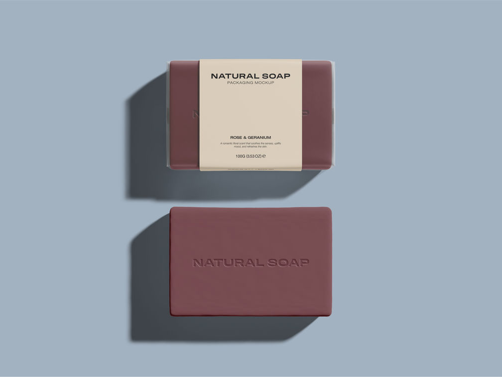 Soap Packaging Mockup Top View Preview 1