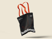 Totebag Mockup Flying View Preview 2