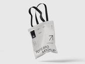 Totebag Mockup Flying View Preview 3
