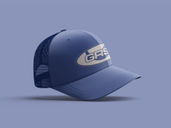 Trucker Hat Mockup Half Side View Preview 2
