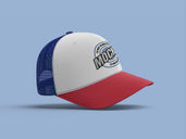 Trucker Hat Mockup Half Side View Preview 3