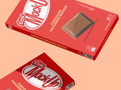 Chocolate Bar Packaging Mockup Flying View Preview 4