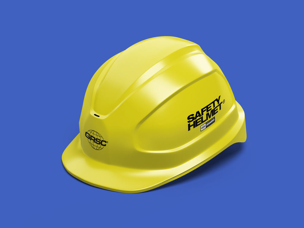 Construction Helmet Mockup Isometric Preview 1