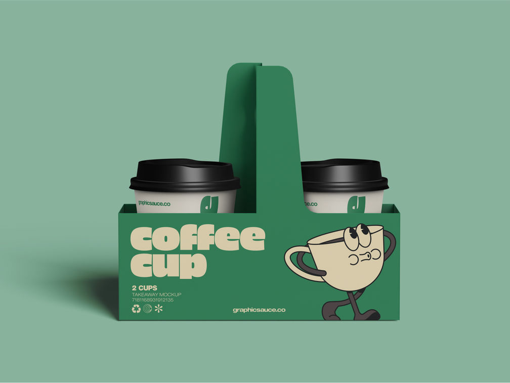 Cup Holder Mockup Front View Preview 1