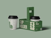Cup Holder Mockup Half Side View Preview 2